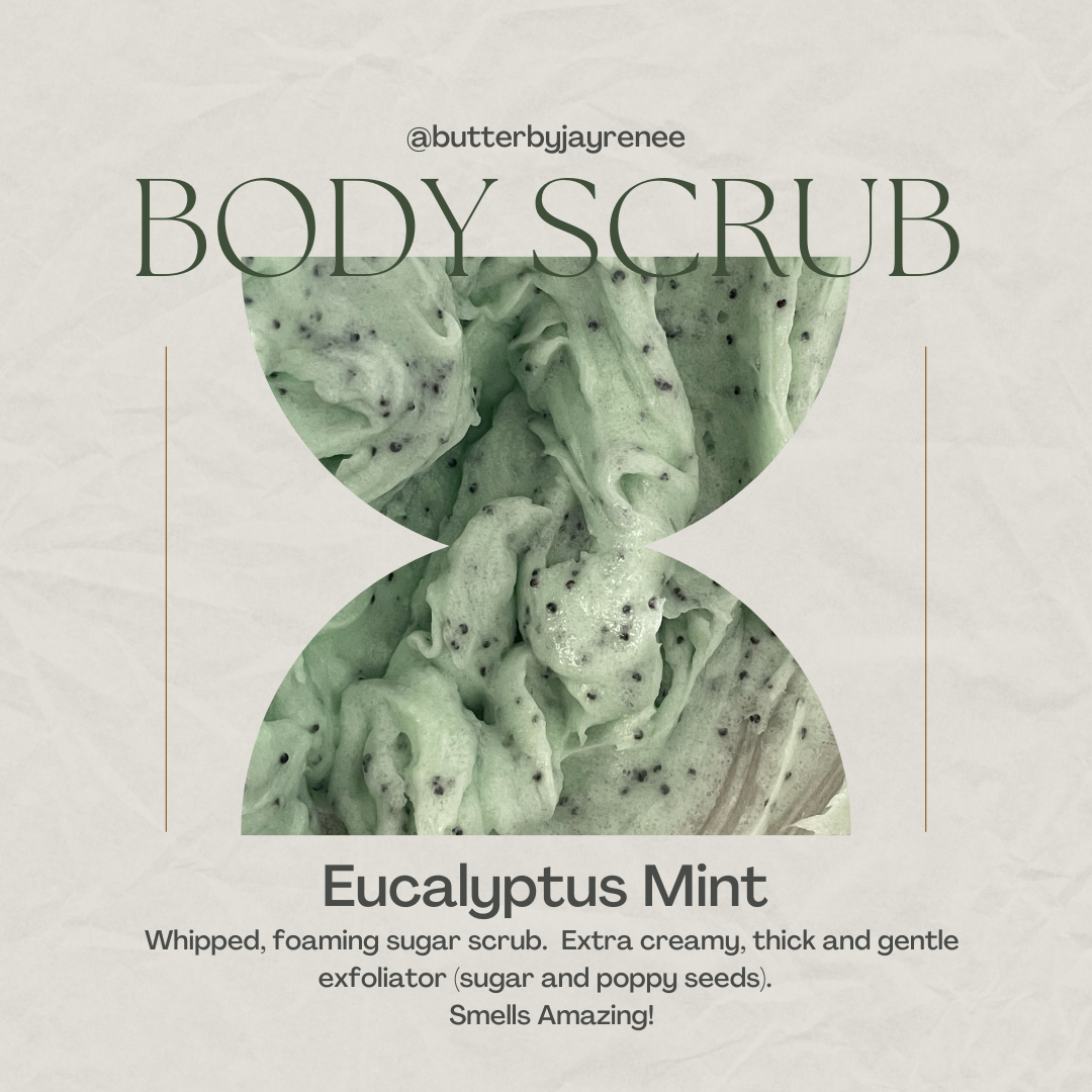 Whipped Foaming Sugar Scrubs